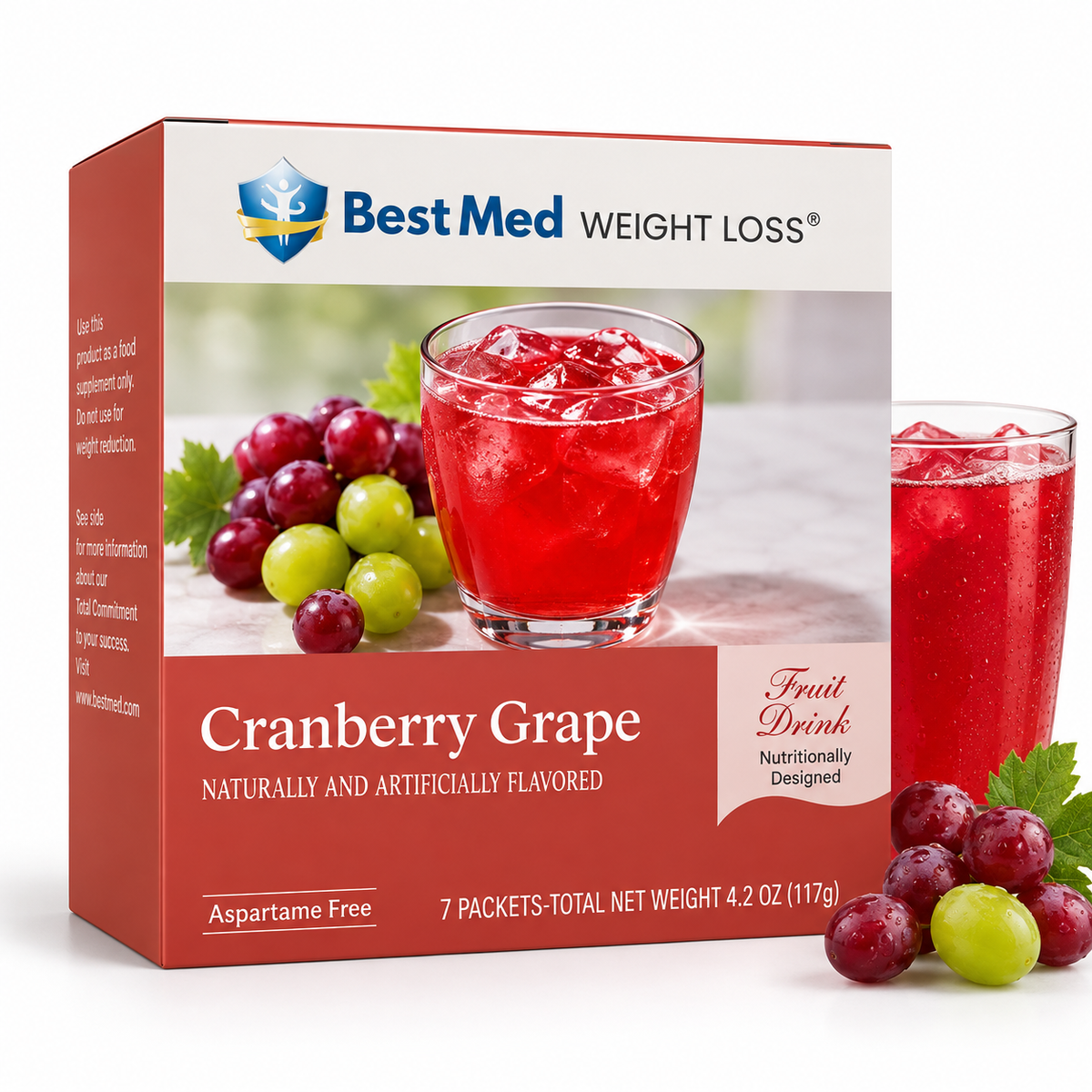 BestMed Cranberry Grape Drink | 15g Protein | 7 Count