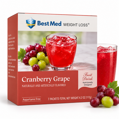 BestMed Cranberry Grape Drink | 15g Protein | 7 Count