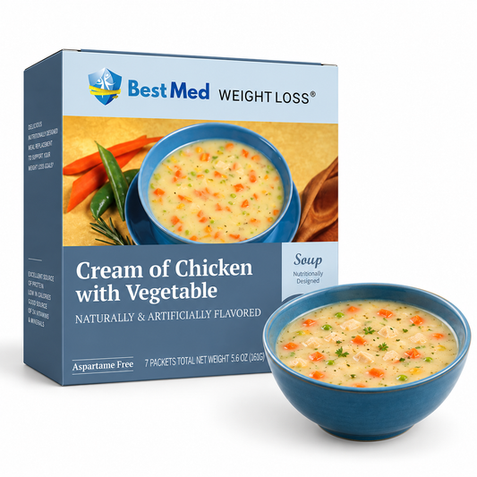 BestMed Cream of Chicken Flavor Soup with Vegetables | 7 Count