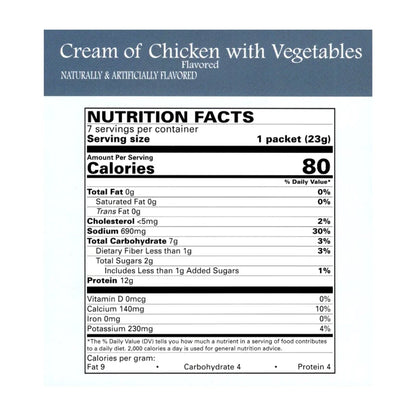 BestMed Cream of Chicken Flavor Soup with Vegetables | 7 Count