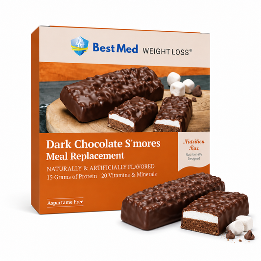 BestMed Meal Replacement Protein Bars, Chocolate S'mores (7ct)