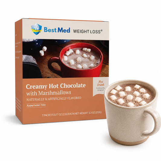 BestMed Creamy Hot Chocolate with Marshmallows Protein Drink (7ct)