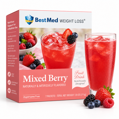 BestMed Mixed Berry Drink | 12g Protein | 7 Count