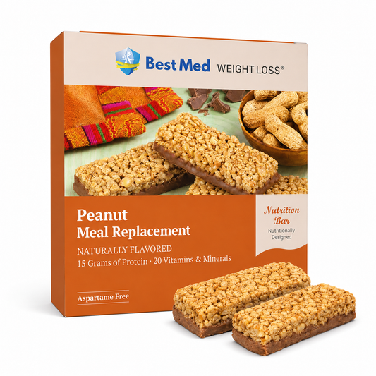 BestMed Meal Replacement High-Protein Bars, Peanut (7ct)