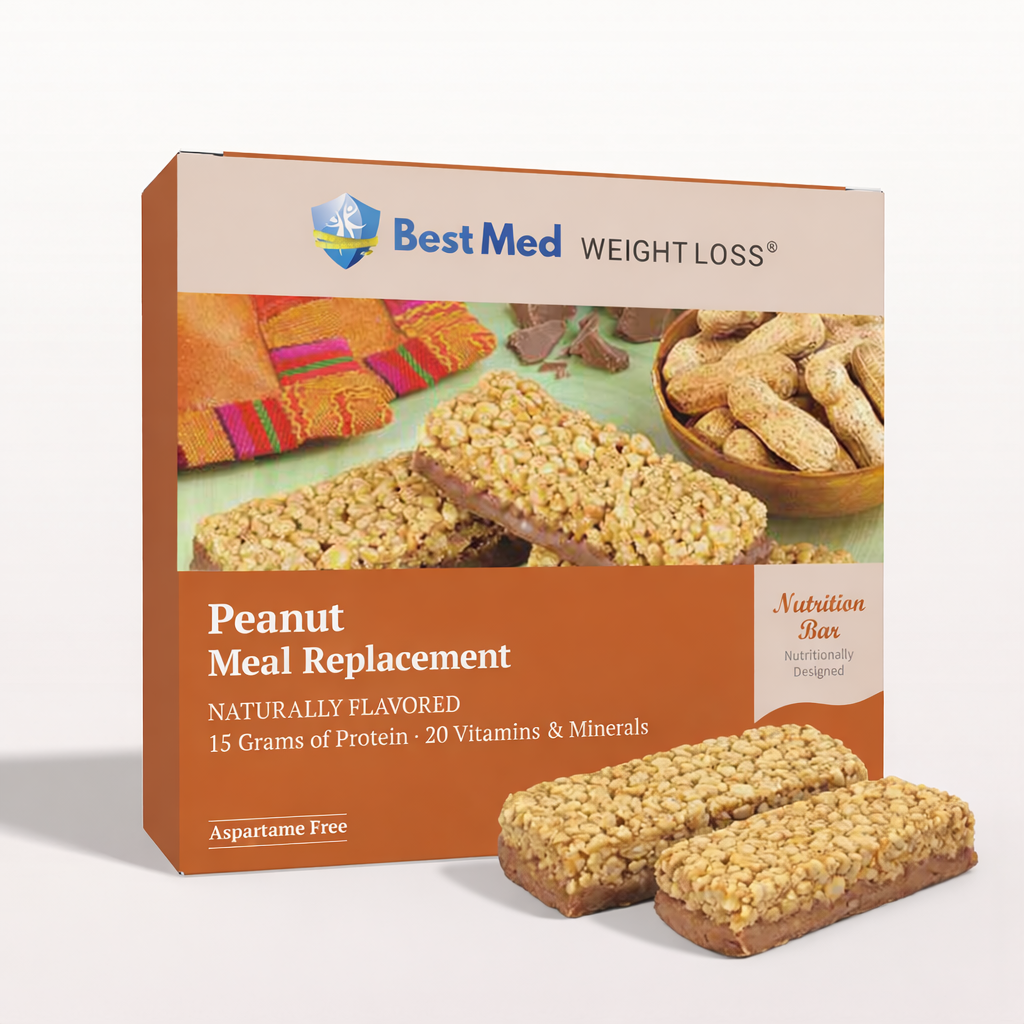 BestMed Meal Replacement High-Protein Bars, Peanut (7ct)