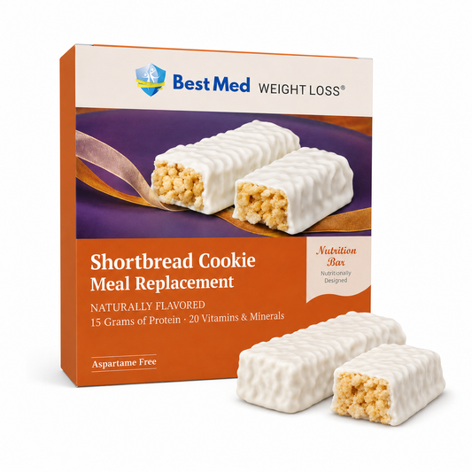 BestMed Meal Replacement Protein Bars, Shortbread Cookie (7ct)