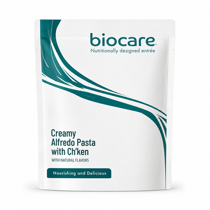 Biocare Creamy Alfredo Pasta with Ch'ken | 35g High Protein Meal (1ct)