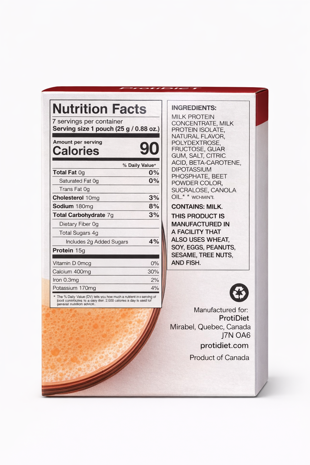 ProtiDIET High Protein Orange Swirl Shake (7ct)