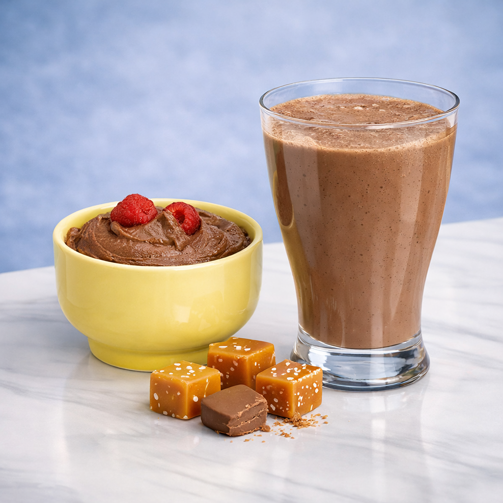 BestMed Chocolate Salted Caramel High-Protein Meal Replacement Shake Pudding & Shake (7ct)