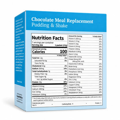 BestMed Chocolate High-Protein Meal Replacement Shake Pudding & Shake (7ct)