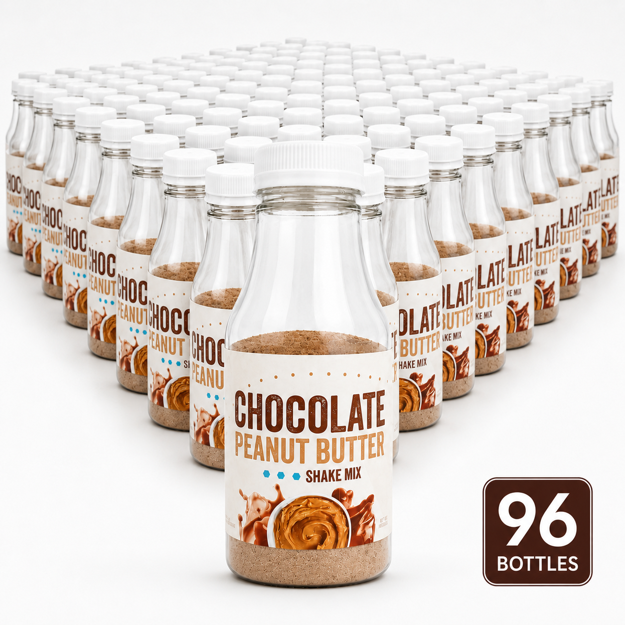 NutriWise Chocolate Peanut Butter Protein Shake (96 Bottles)
