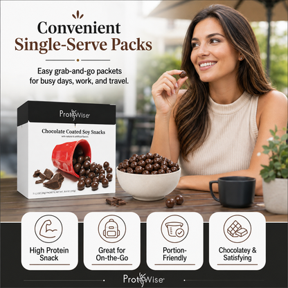 ProtiWise Chocolate Coated Soy Protein Snacks (7ct)