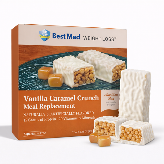 BestMed Meal Replacement Protein Bar, Vanilla Caramel Crunch (7ct)