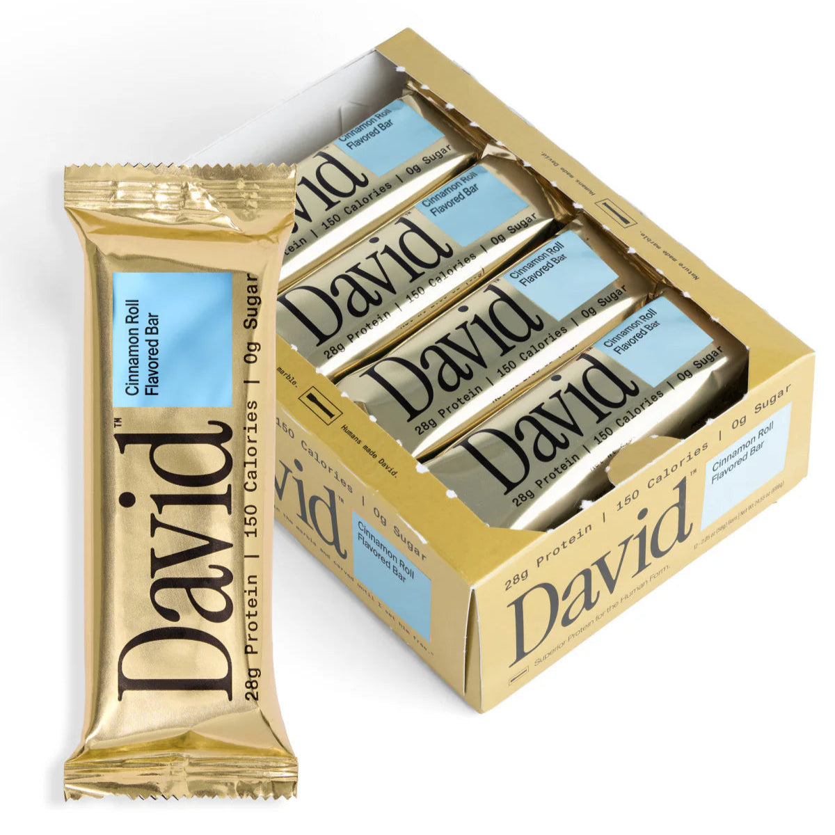 David Bars 28g High-Protein | Cinnamon (12ct)