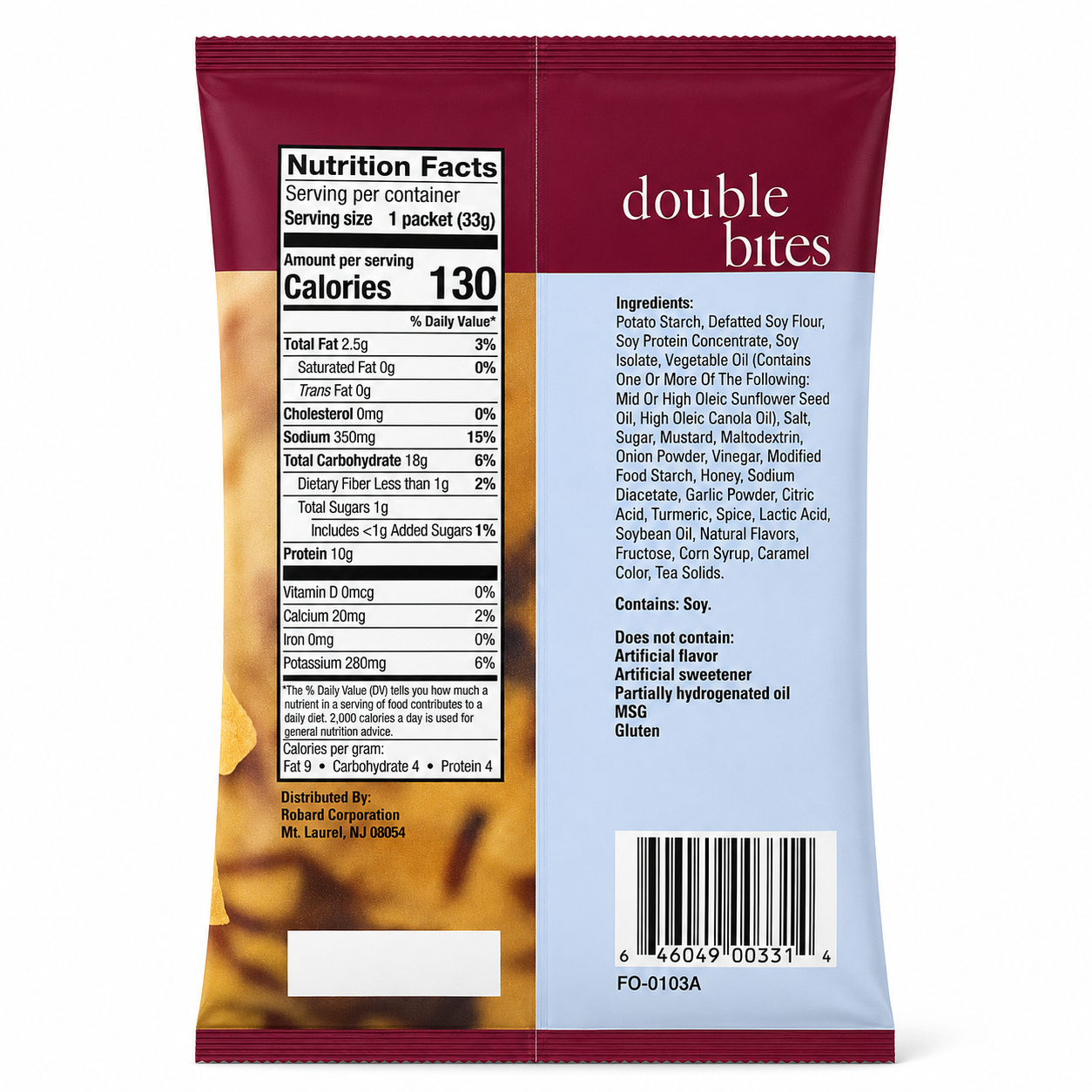 BestMed Double Bites High-Protein Chips, Honey Mustard (7ct)