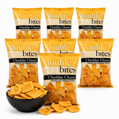 BestMed Double Bites High- Protein Chips, Cheddar Cheese (7ct)