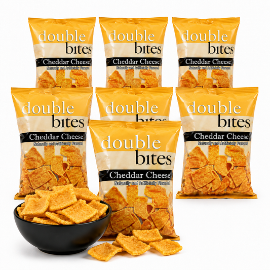 BestMed Double Bites High- Protein Chips, Cheddar Cheese (7ct)