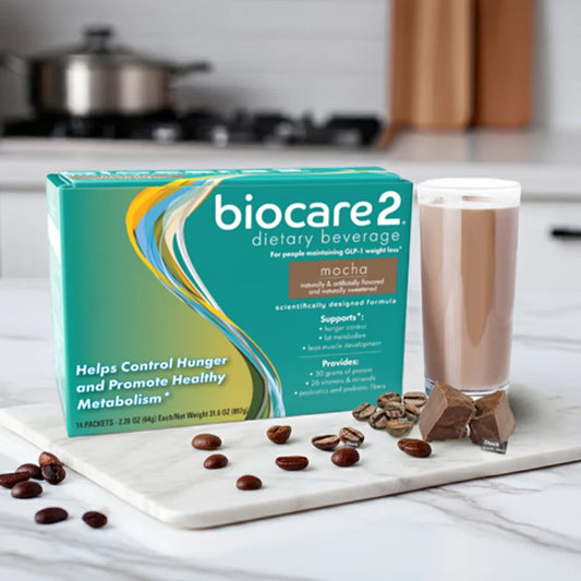 BioCare2 Mocha Dietary Beverage | 30g Protein | 14 Count
