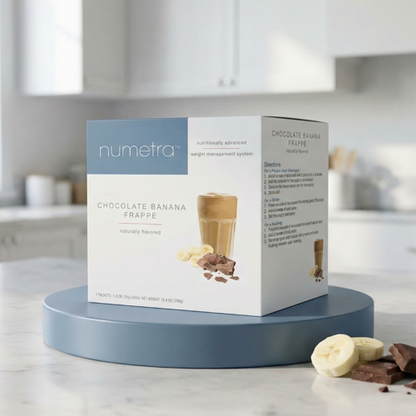 Numetra Chocolate Banana Frappe | 20g Protein | 7 Count