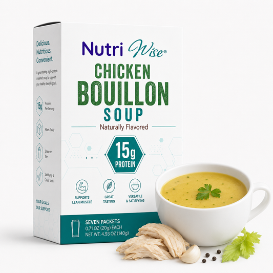NutriWise Protein Soup | Chicken Bouillon (7ct)