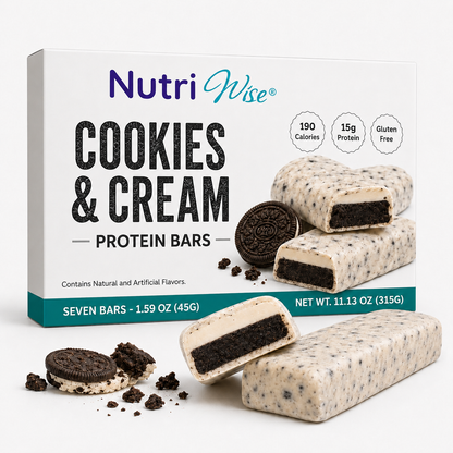 NutriWise Cookies & Cream Bars (7ct)