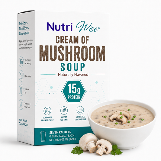 NutriWise High-Protein Soup | Cream of Mushroom (7ct)