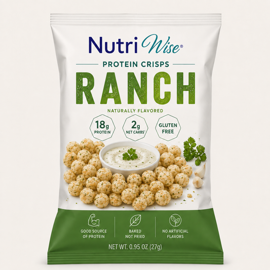 NutriWise Ranch 18g High-Protein Crisps (1ct)