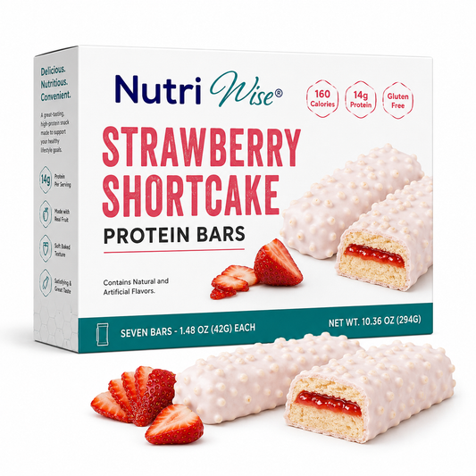 NutriWise Strawberry Shortcake Protein Bars (7ct)