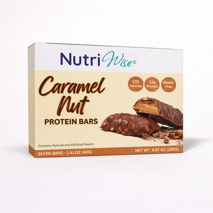 NutriWise Caramel Nut Bars (7ct)
