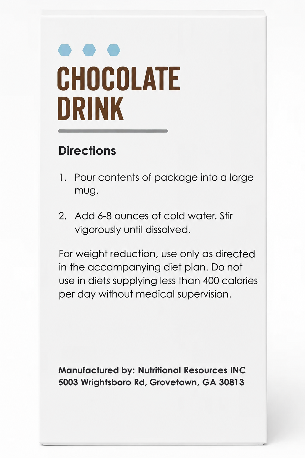 NutriWise Chocolate Instant Protein Drink (7ct)