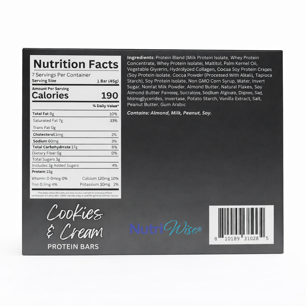 NutriWise Cookies & Cream Bars (7ct)