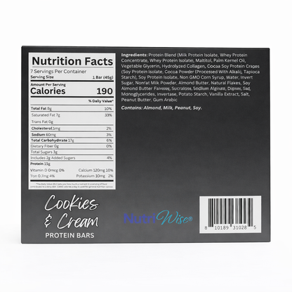 NutriWise Cookies & Cream Bars (7ct)