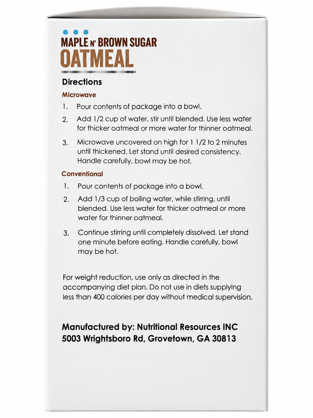 NutriWise Maple Brown Sugar Protein Oatmeal (7ct)