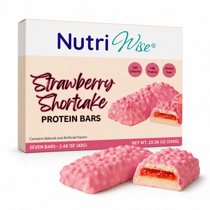 NutriWise Strawberry Shortcake Protein Bars (7ct)