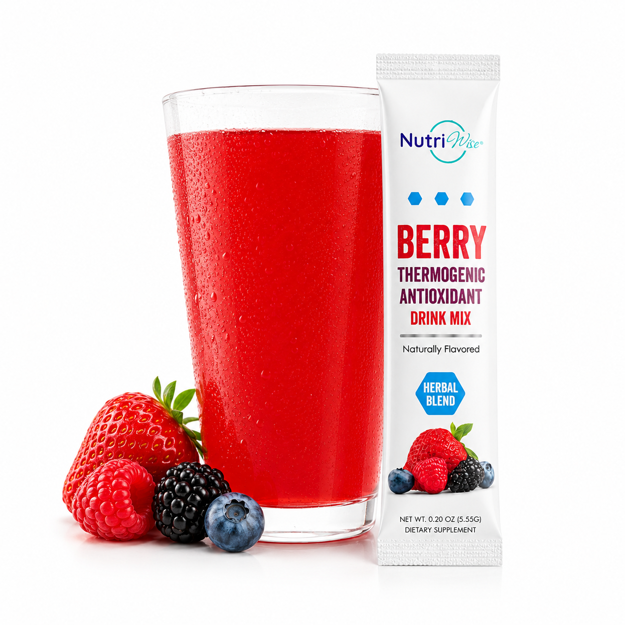 NutriWise Berry Meta Booster Thermogenic Antioxidant Drink (14ct)
