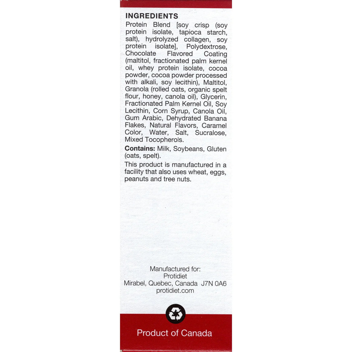 ProtiDIET Banana Bread Breakfast Bars (7ct)