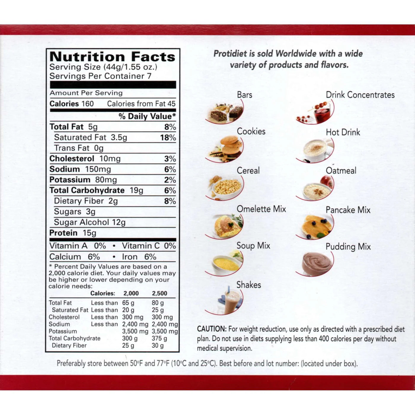 ProtiDIET Cookies & Cream Bar (7ct)