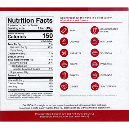 ProtiDIET Peanut Butter & Smooth Caramel Crisp  High-Protein Bars (7ct)