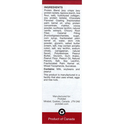 ProtiDIET Peanut Butter & Smooth Caramel Crisp  High-Protein Bars (7ct)