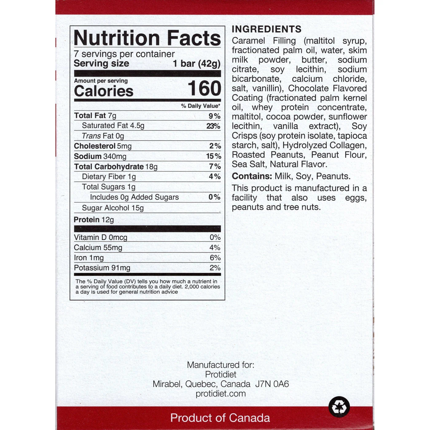 ProtiDIET Caramel & Sea Salt Crispy Bites (7ct)