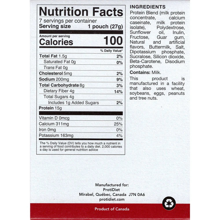 ProtiDIET Vanilla Shake Mix | High-Protein Shake (7ct)