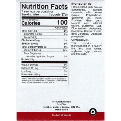 ProtiDIET Vanilla Shake Mix | High-Protein Shake (7ct)