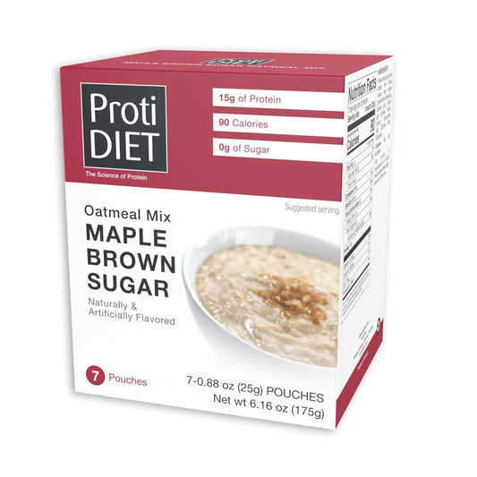 ProtiDIET High-Protein Maple Brown Sugar Oatmeal Box (7ct)