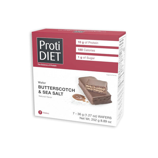 ProtiDIET Butterscotch & Sea Salt Wafers (7ct)