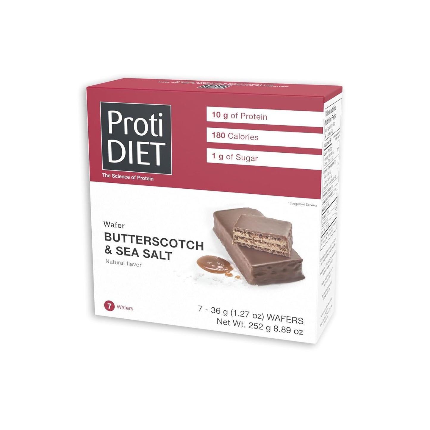 🎁 ProtiDIET Butterscotch & Sea Salt Wafers (7ct) (100% off)