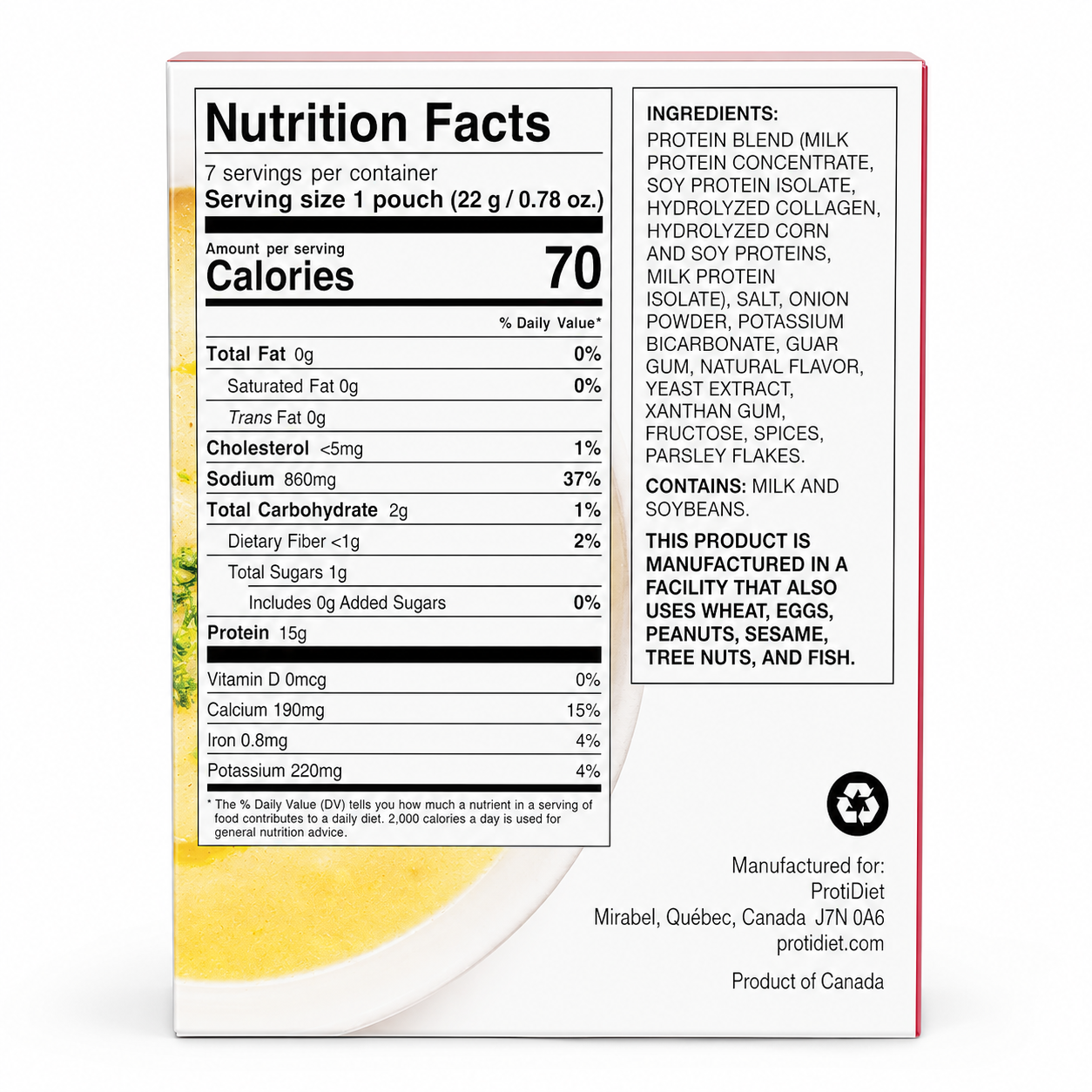 ProtiDIET Chicken Cream Soup (7ct)