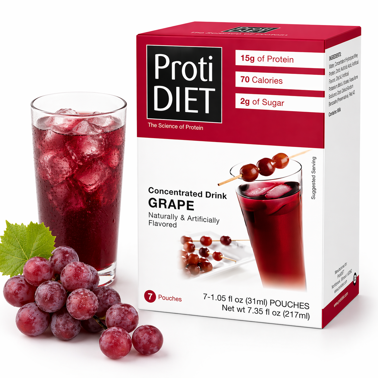 ProtiDIET Grape Liquid Concentrate Drink (7ct) – Doctors Weight Loss
