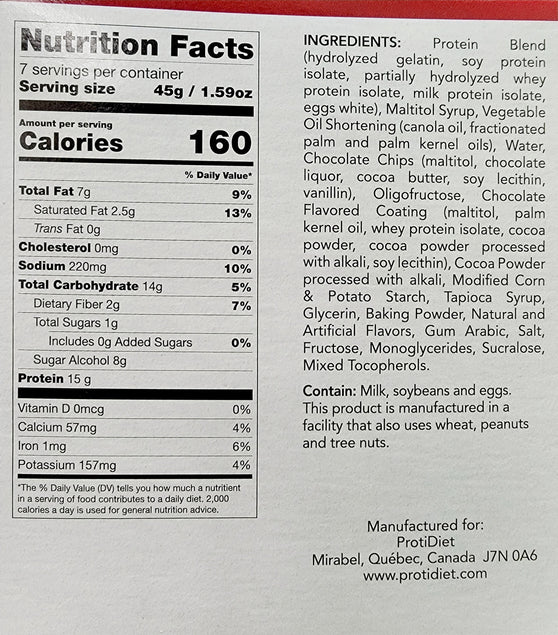 ProtiDIET Triple Chocolate Cookies (7ct)