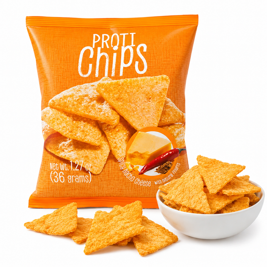 ProtiWise Spicy Nacho Cheese Chips | High-Protein & Fiber (1ct)