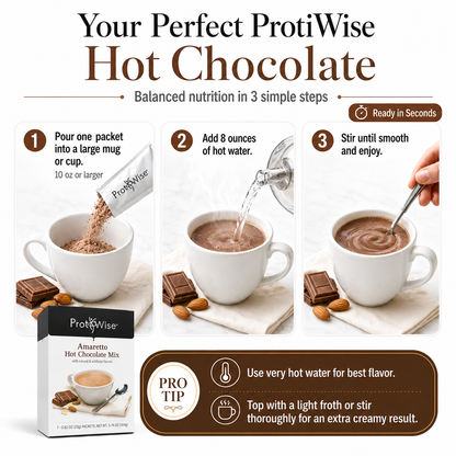 ProtiWise Amaretto Hot Chocolate Protein Drink (7ct)